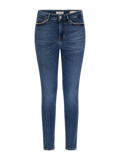 Guess Fashion Pantalon En Denim Coupe Skinny Bleu