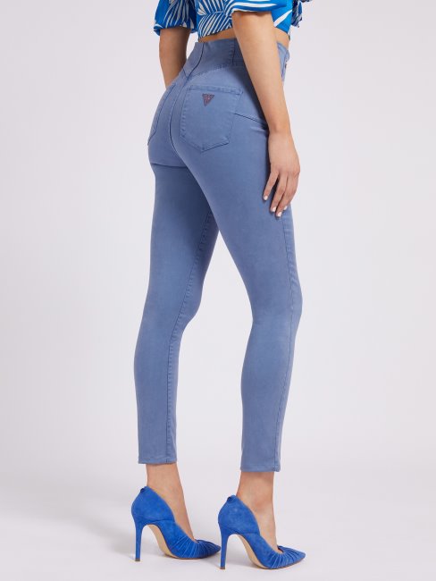 Pantalon à Boutons Apparents Guess Bleu Clair