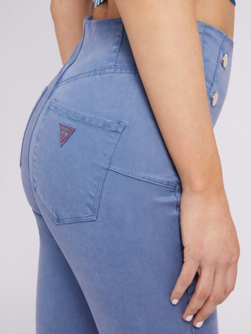 Pantalon à Boutons Apparents Guess Bleu Clair