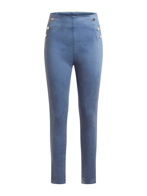 Pantalon à Boutons Apparents Guess Bleu Clair
