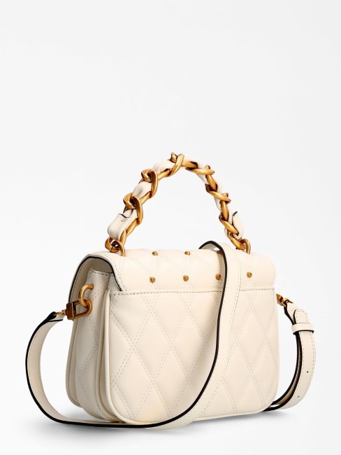 Sac Porté épaule Guess Triana Blanc à Clous
