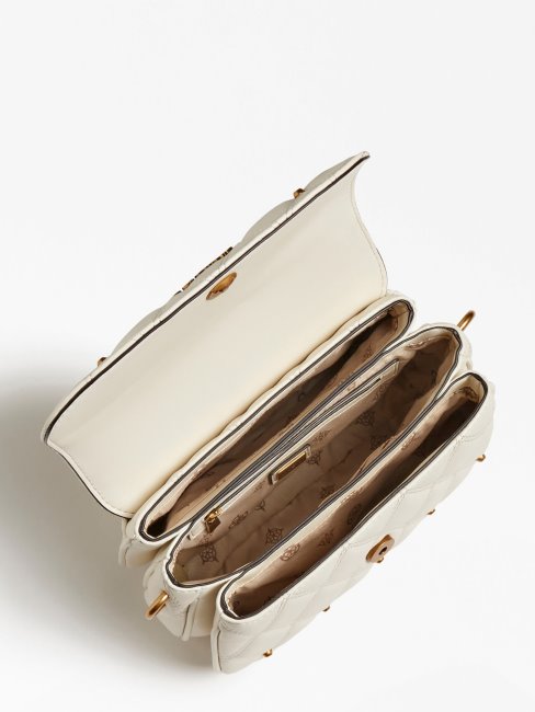 Sac Porté épaule Guess Triana Blanc à Clous