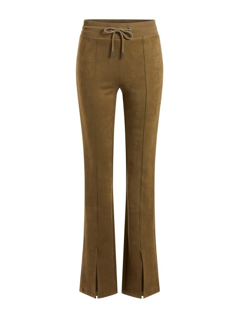 Guess Pantalon évasé En Faux Suède Vert