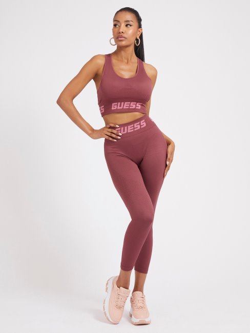 Soutien-gorge Actif Sans Couture Bordeaux Guess