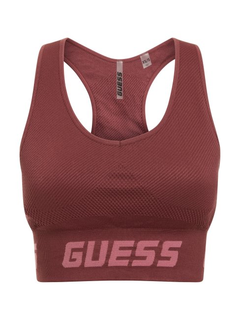 Soutien-gorge Actif Sans Couture Bordeaux Guess