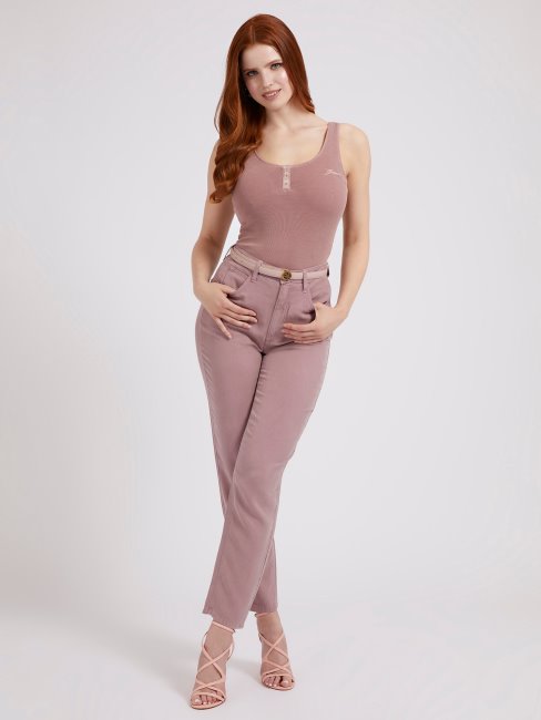 Débardeur Bouton Rose Devant Guess