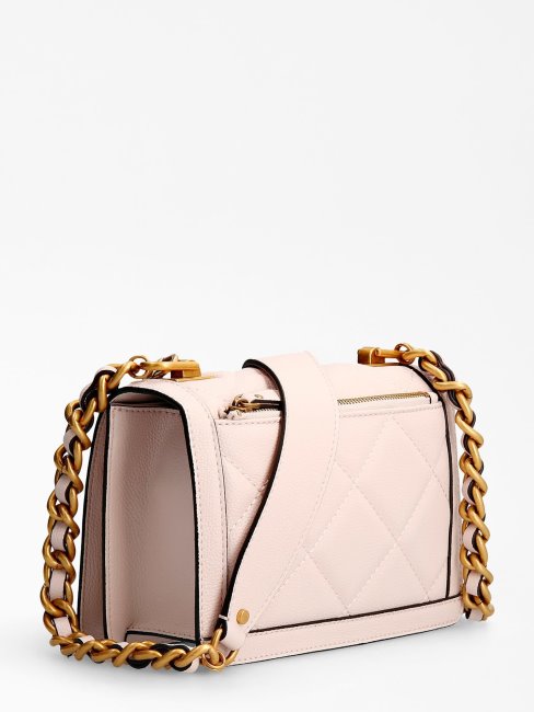 Sac à Bandoulière Matelassé Blanc Guess Abey