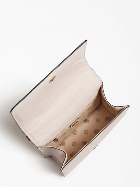 Sac à Bandoulière Matelassé Blanc Guess Abey