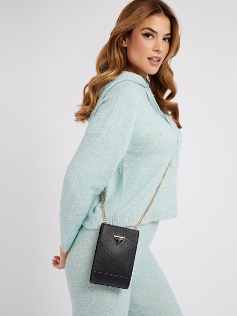 Guess Noelle Saffiano Bandoulière Noir