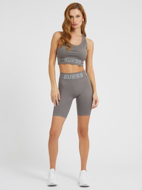 Short De Motard Sans Coutures Marron Guess