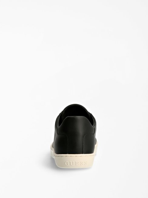 Guess Baskets En Cuir Véritable Rosalia Noir