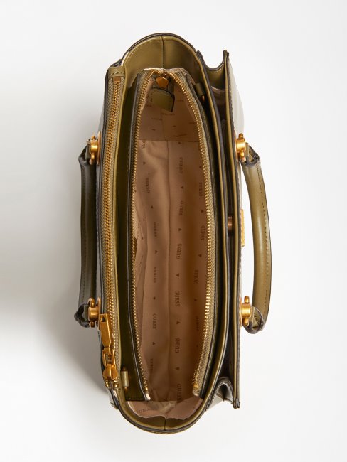 Sac à Main à Breloques Amantea Vert Guess