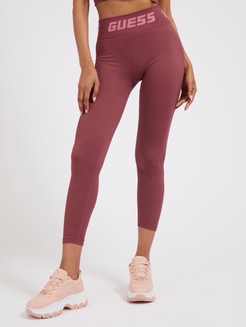 Guess Legging Sans Couture Bordeaux