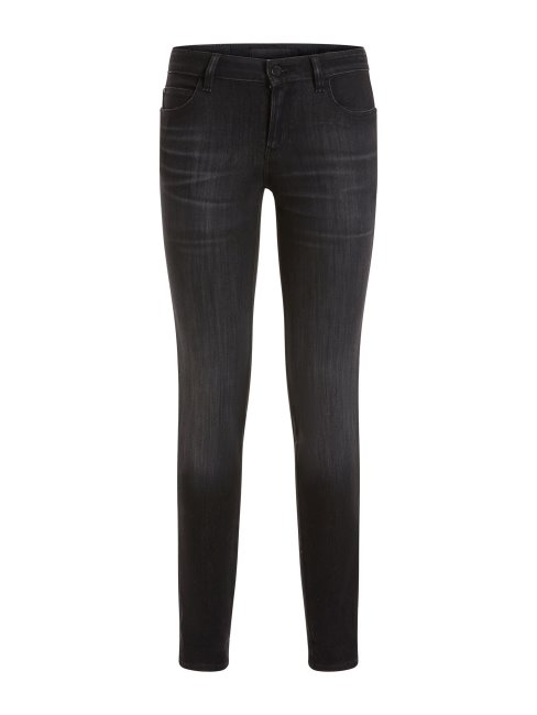 Pantalon En Denim Coupé Skinny Guess Noir Nouvelle Tendance