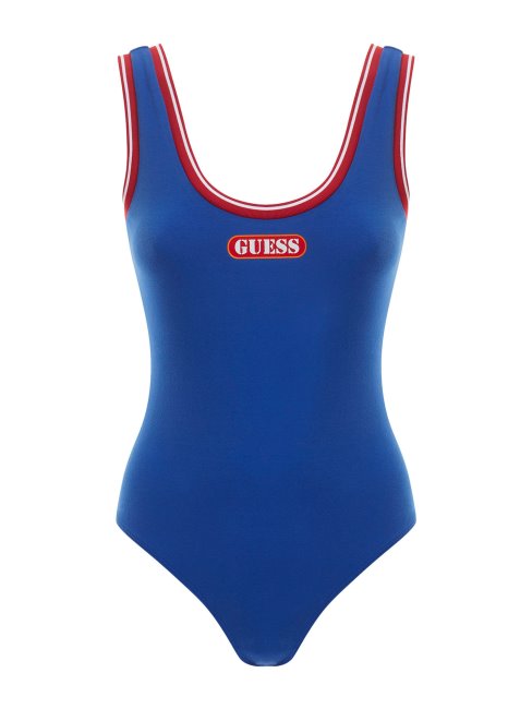 Logo Sur Le Devant Corps Bleu Guess