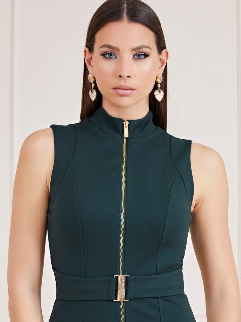 Robe Détail Zip Marciano Guess Vert