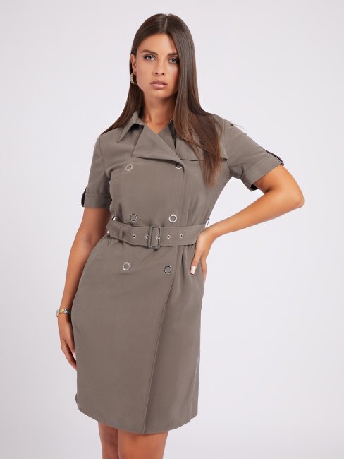 Guess Robe Croisée Verte