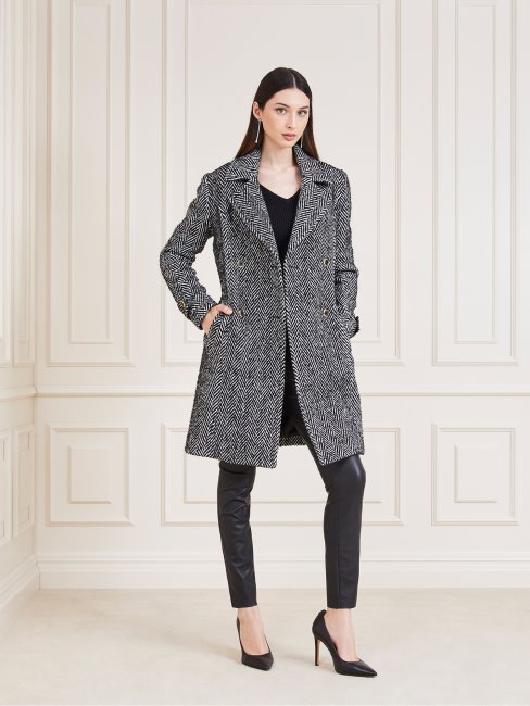 Manteau à Chevrons Guess Marciano Noir Multi