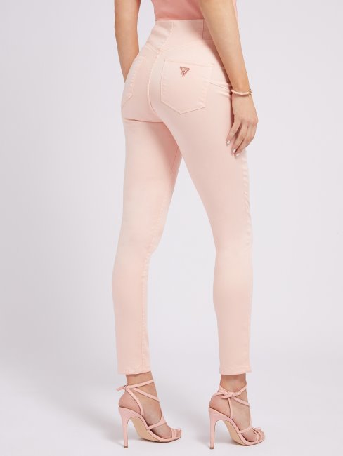 Guess Pantalon à Boutons Apparents Rose