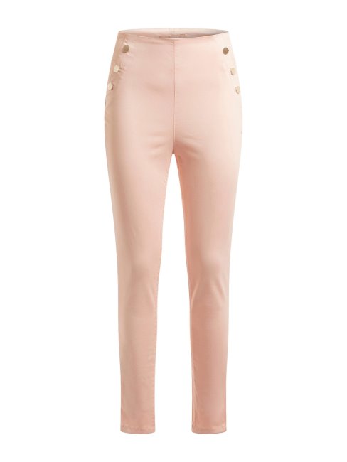 Guess Pantalon à Boutons Apparents Rose