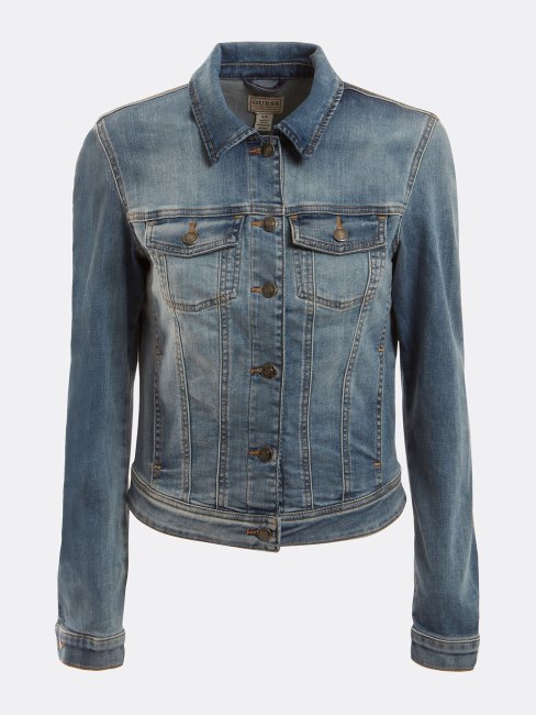 Veste En Jean Coupe Slim Guess Bleu