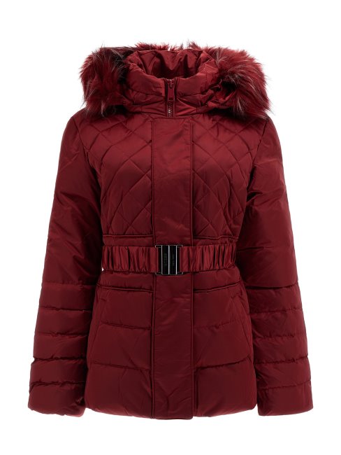 Doudoune En Couette Véritable Rouge Guess