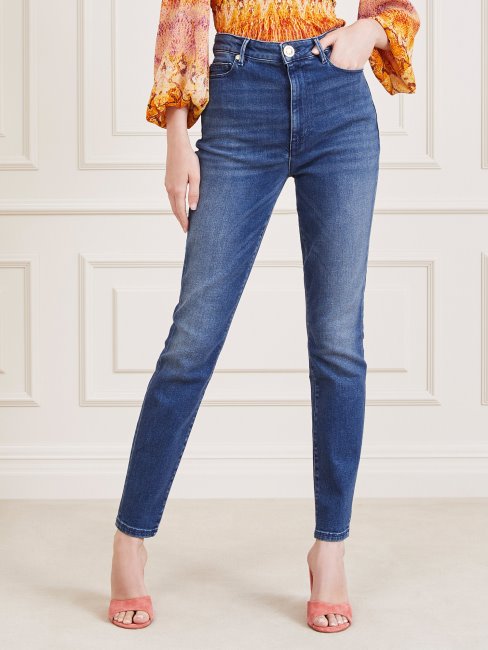 Guess Pantalon En Denim Coupe Skinny Marciano Bleu