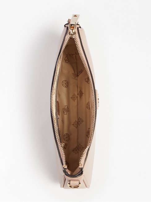 Mini Sac à Bandoulière En Saffiano Alexie Guess Rose