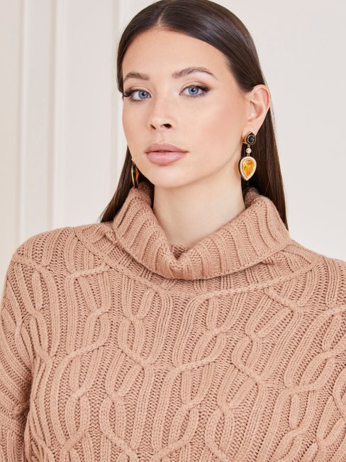 Pull Marciano Torsadé Beige Guess