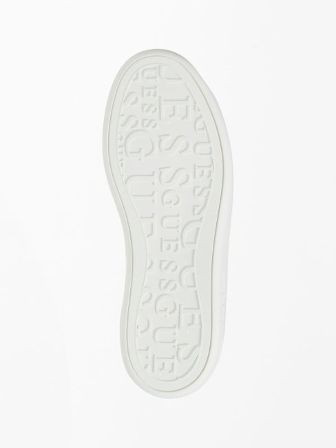 Baskets Guess Rockies Bleu Clair En Cuir Véritable