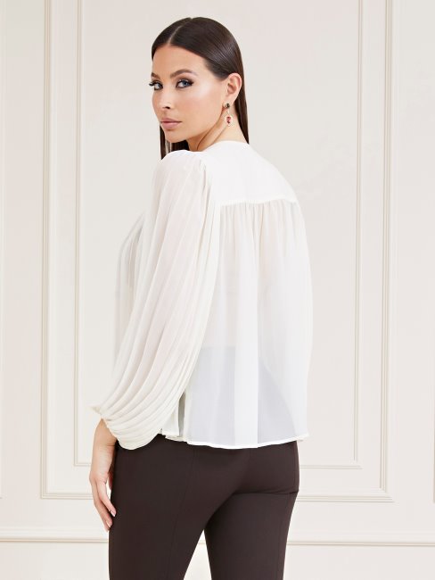 Guess Marciano Blouse Plissée Beige