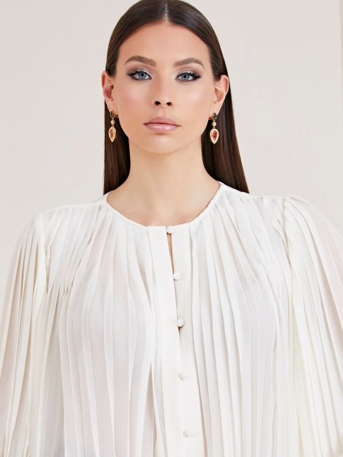 Guess Marciano Blouse Plissée Beige