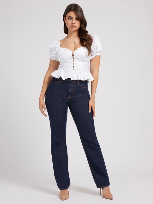 Top Popeline Blanc Guess