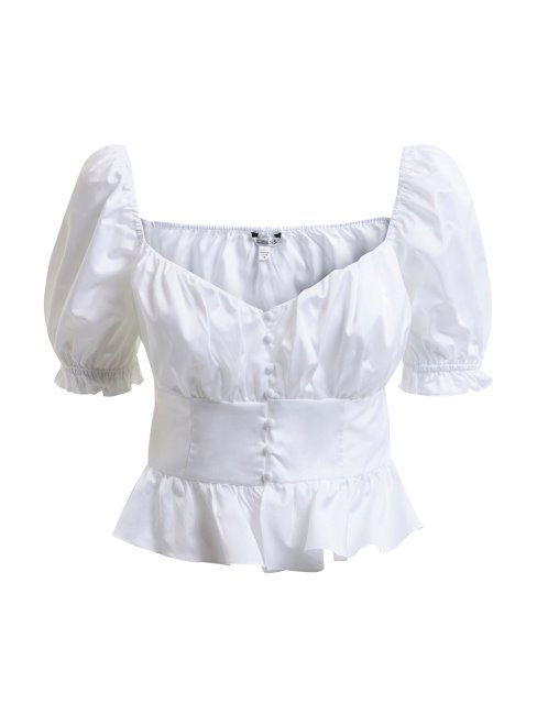 Top Popeline Blanc Guess