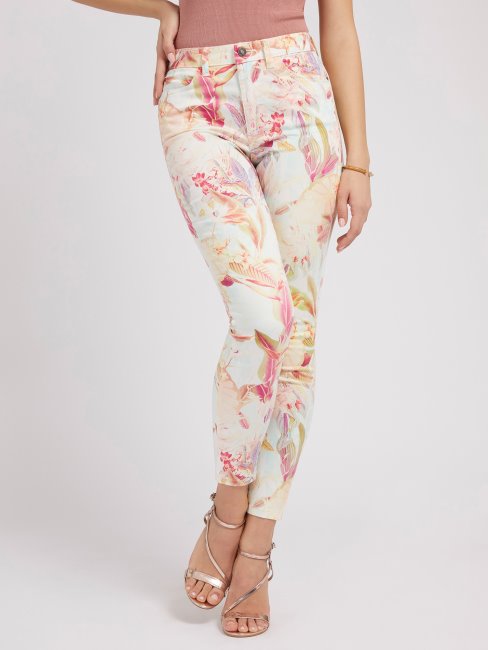 Pantalon Skinny Imprimé Sur L'ensemble Guess Floral Fantaisie
