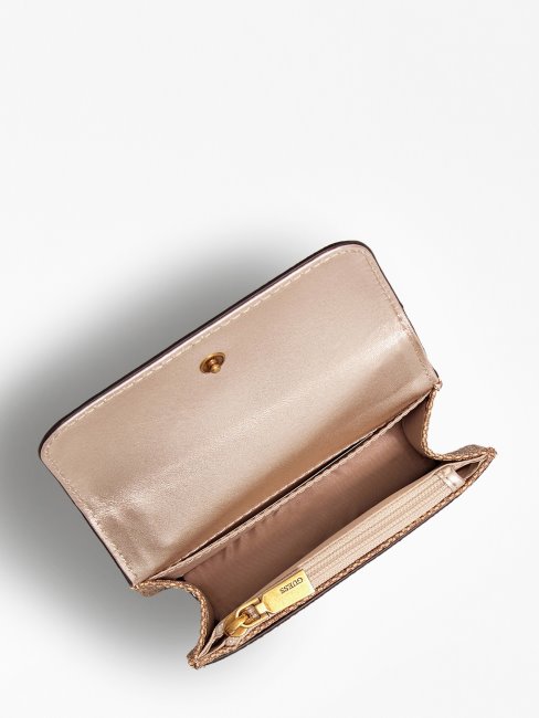 Guess Alexie 4g Logo Micro Sac à Bandoulière Beige