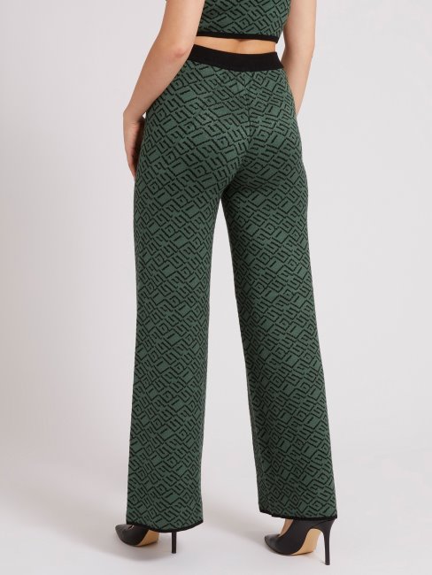 Pull Vert Pantalon Large Guess