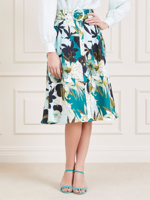 Jupe Ceinturée Verte Multi Guess Marciano