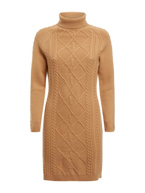 Peignoir Pull Guess Beige En Laine Mélangée