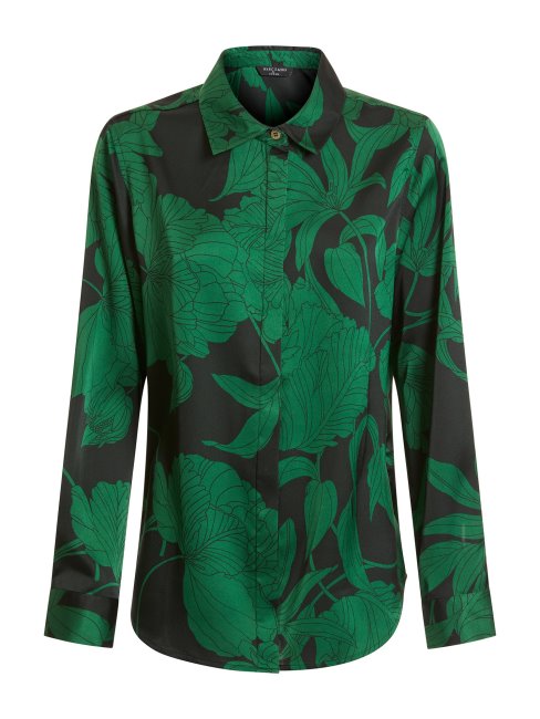 Chemise En Satin Marciano Guess Vert Multi
