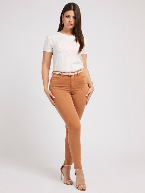 Pantalon Coupe Skinny Guess Orange