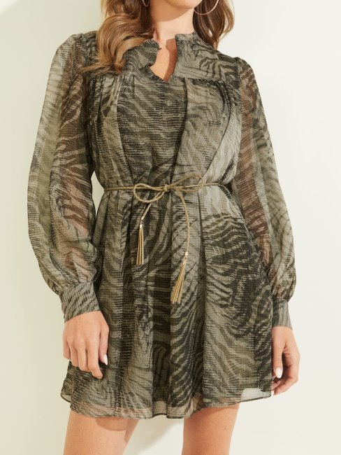 Robe Imprimé All Over Vert Multi Guess