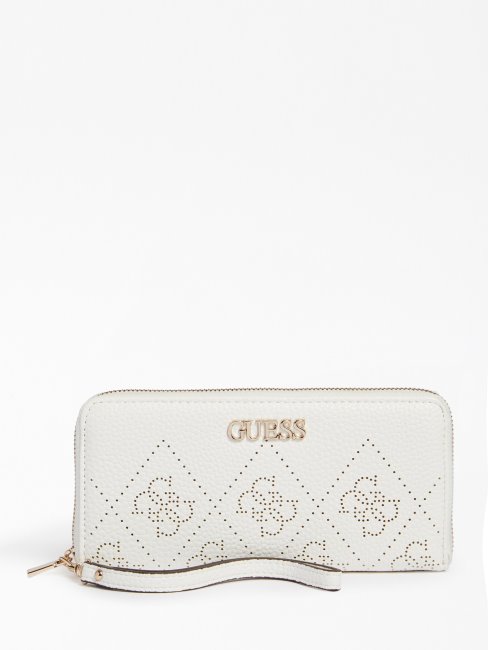 Portefeuille Amara 4g Logo Guess Blanc