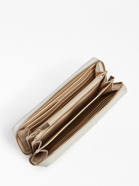 Portefeuille Amara 4g Logo Guess Blanc