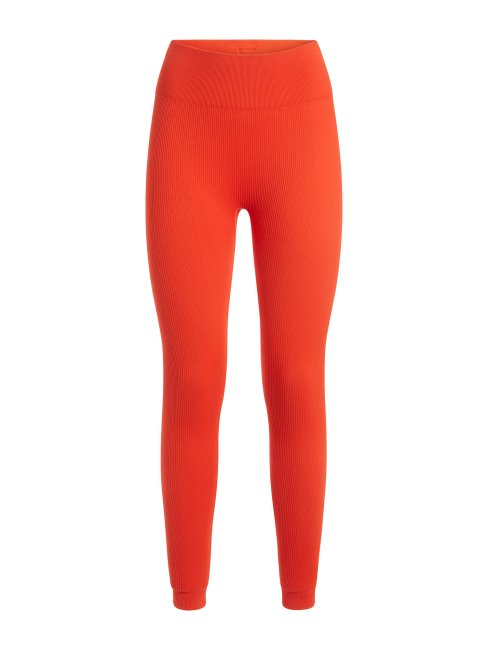 Legging Sans Coutures Côtelé Orange Guess