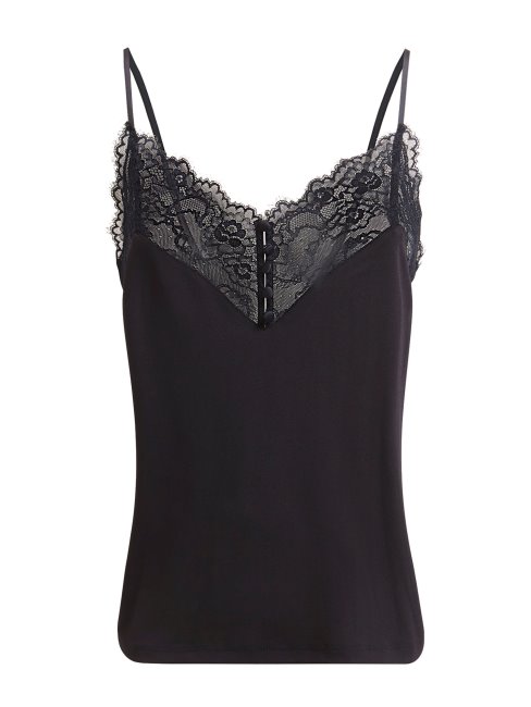 Guess Top En Dentelle Marciano Bleu