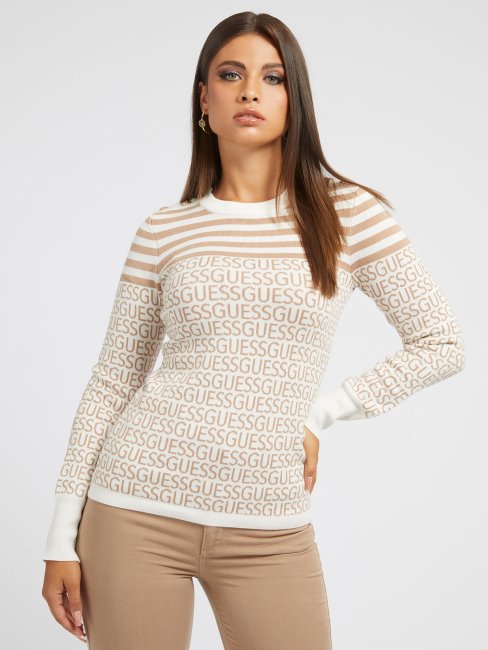 Pull à Logo Sur L'ensemble