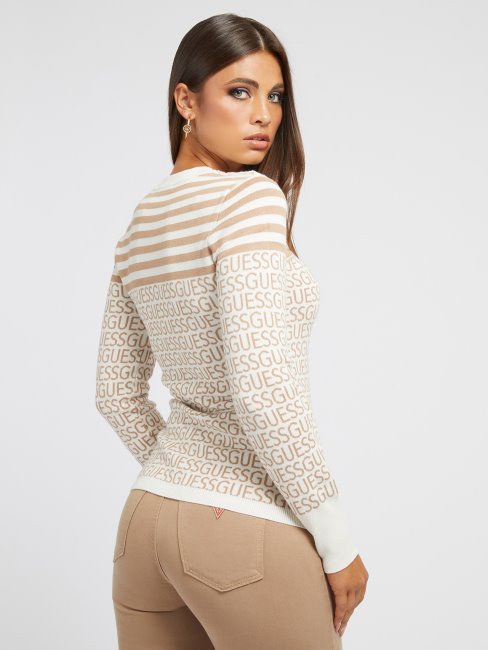 Pull à Logo Sur L'ensemble