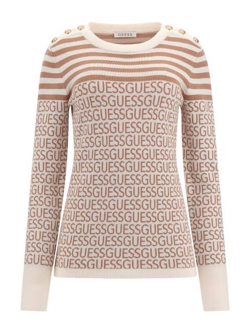 Pull à Logo Sur L'ensemble