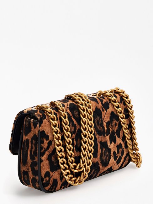 Micro Sac Bandoulière Cessily Animalier Guess Animalier